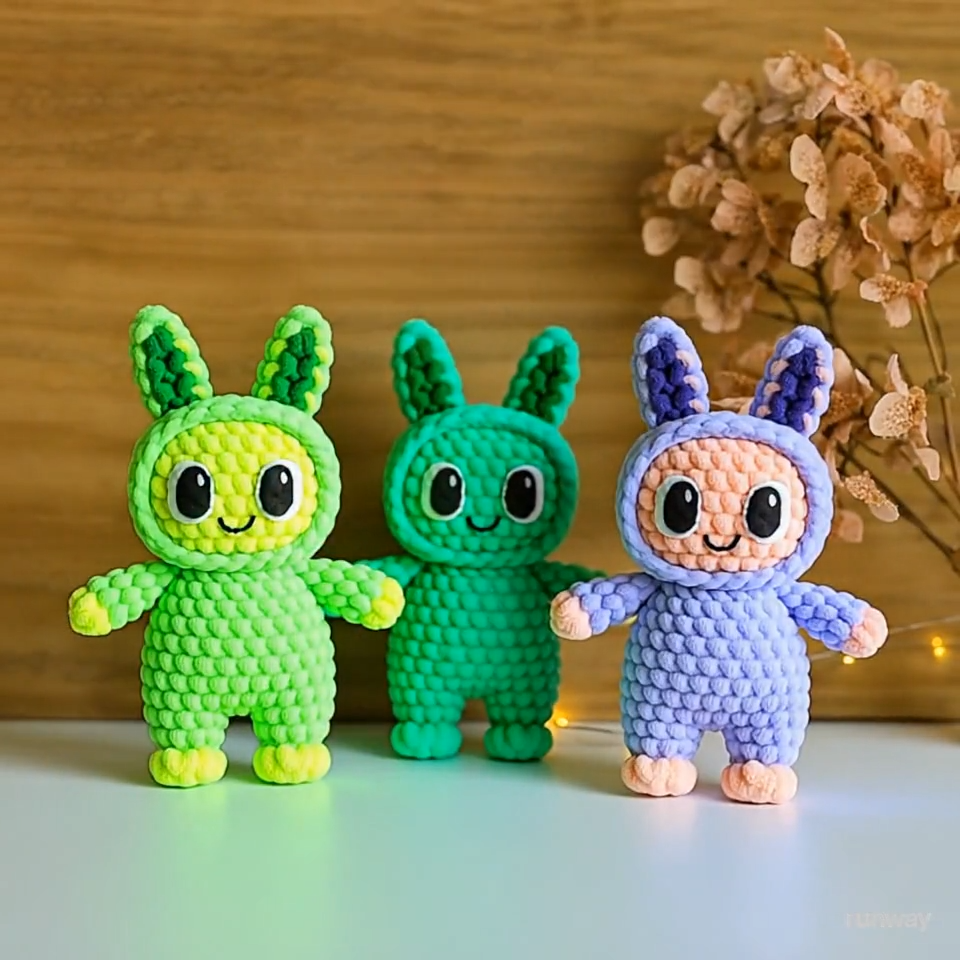 Amigurumi Labubu Crochet Pattern | Smiling Bunny CROCHET PATTERN Cute Plush Toy for Beginners | crochet doll pattern |easy crochet pattern