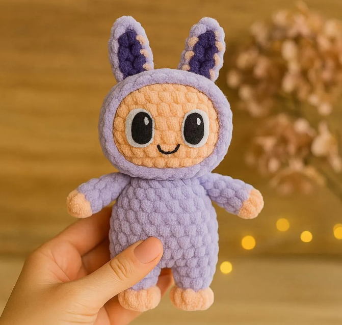 Amigurumi Labubu Crochet Pattern | Smiling Bunny CROCHET PATTERN Cute Plush Toy for Beginners | crochet doll pattern |easy crochet pattern