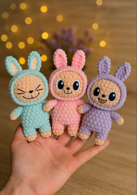 Amigurumi Labubu Crochet Pattern | Smiling Bunny CROCHET PATTERN Cute Plush Toy for Beginners | crochet doll pattern |easy crochet pattern